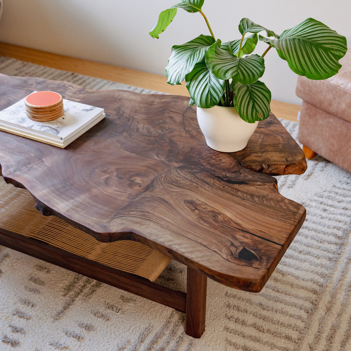 HIBAL Coffee Table • Live Edge - California Walnut (Grafted)