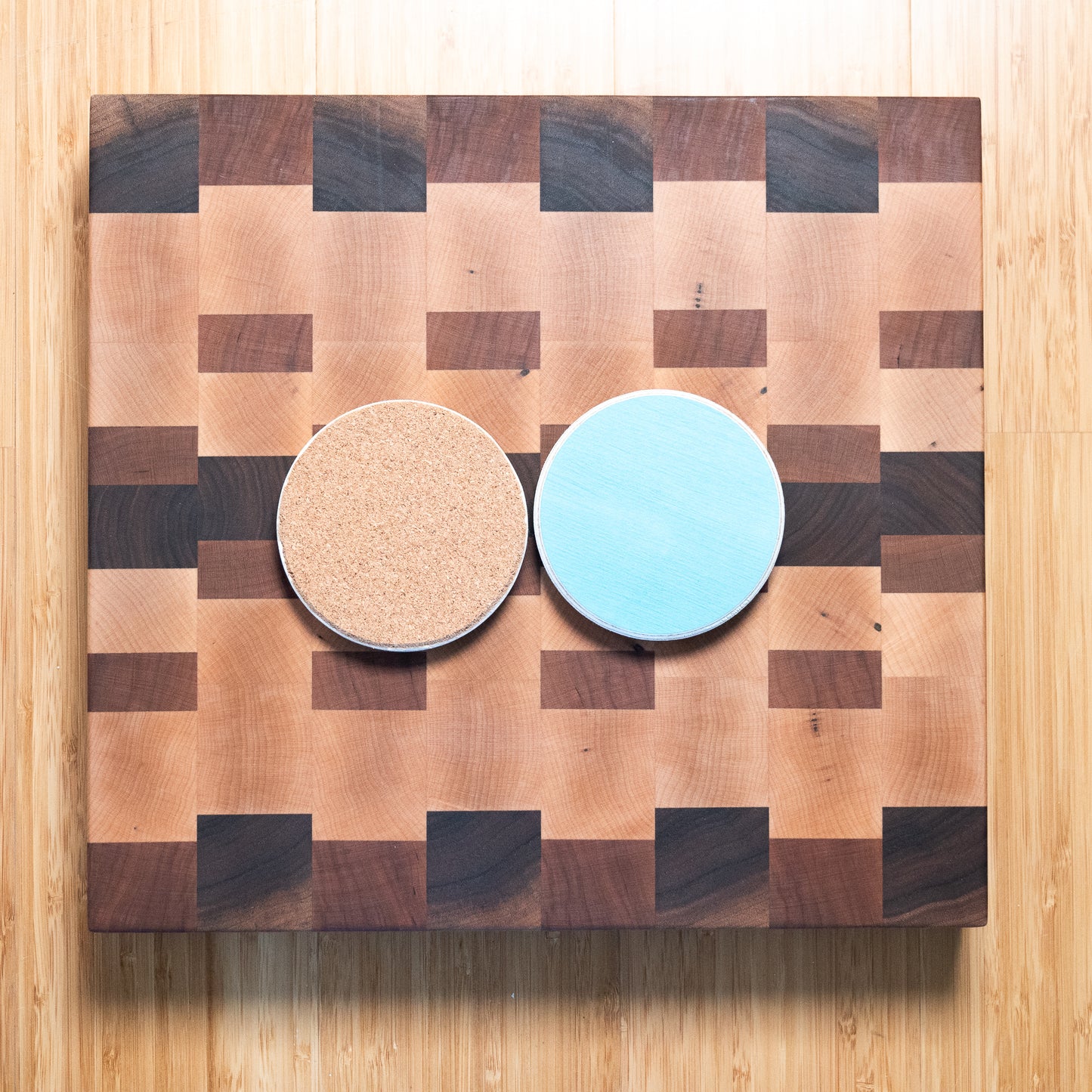 Aqua Blue Coasters - Set of 2