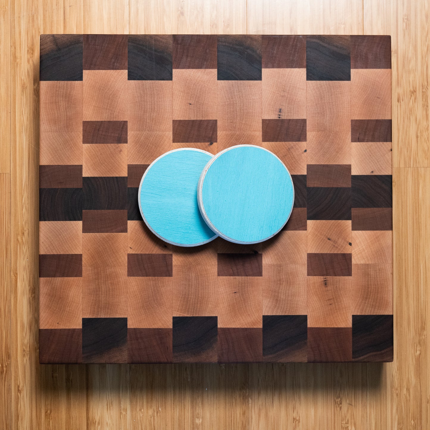 Aqua Blue Coasters - Set of 2
