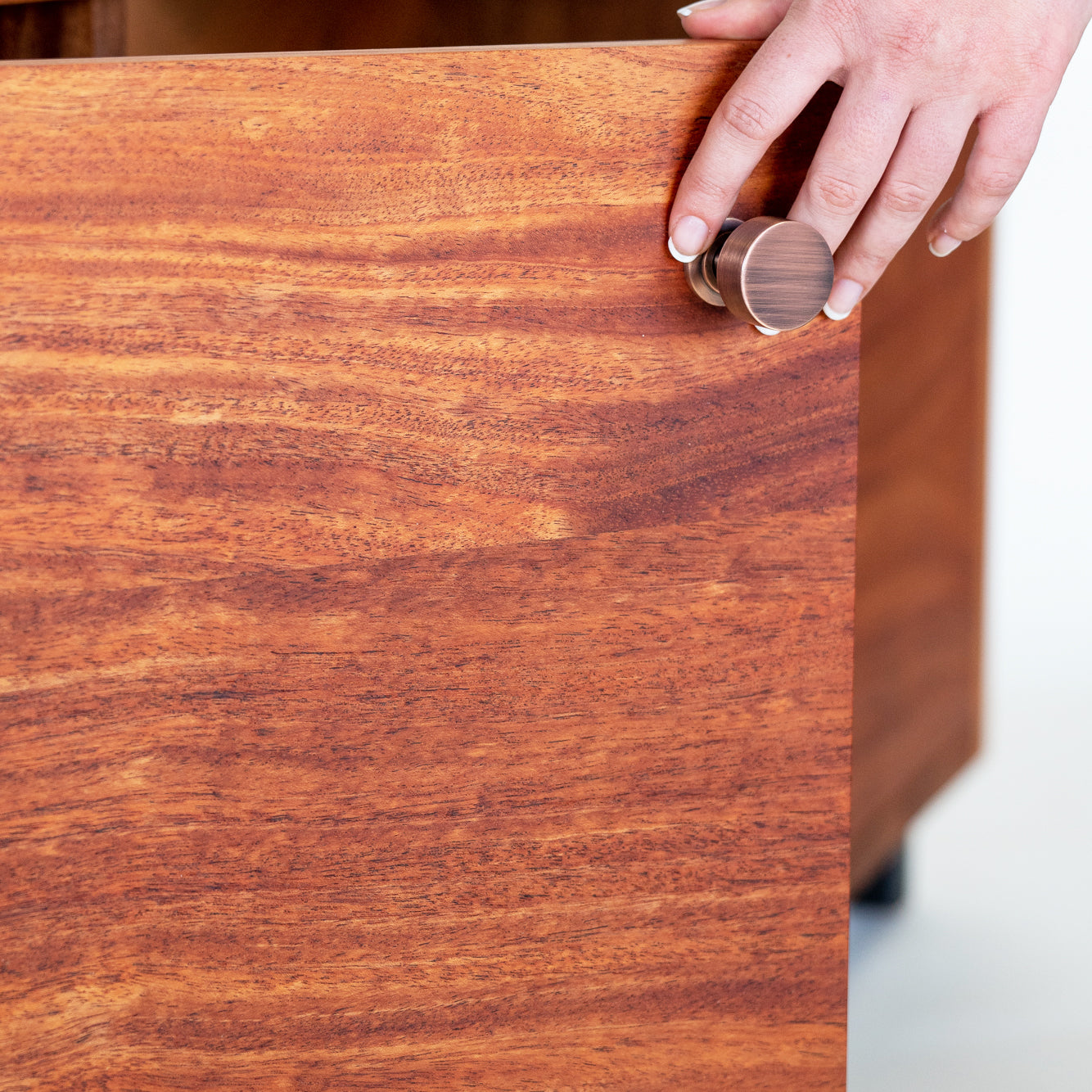 Cradle Console, 4-Door - African Mahogany