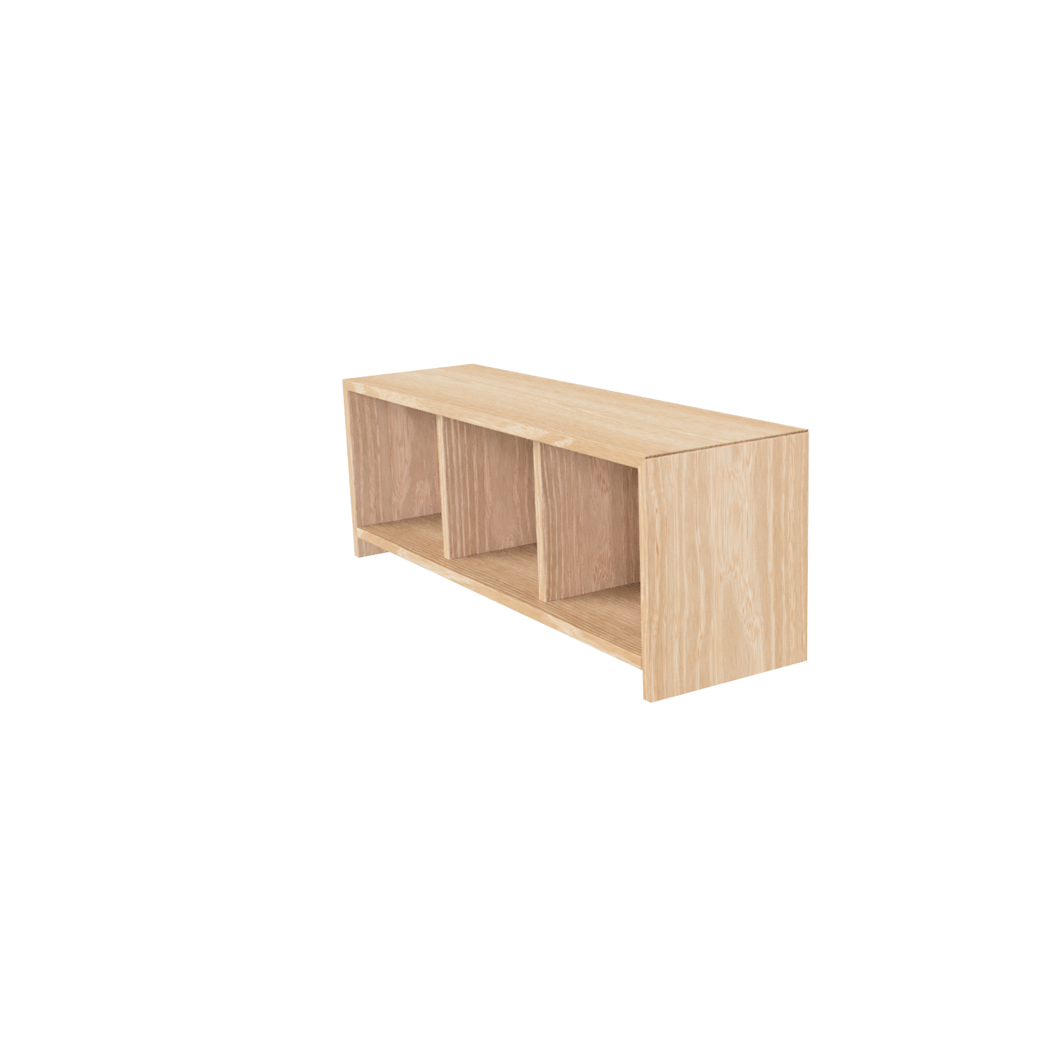 3-Cubby Storage Bench