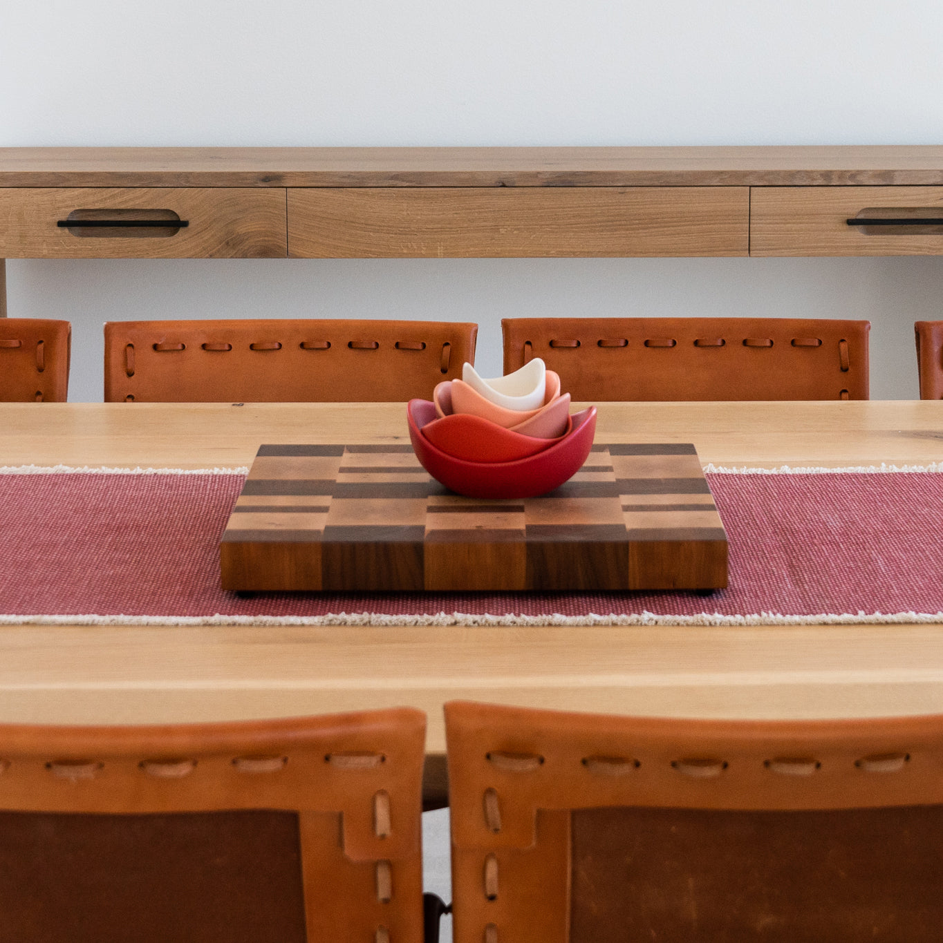 End Grain Cutting Board | Pocket Handle