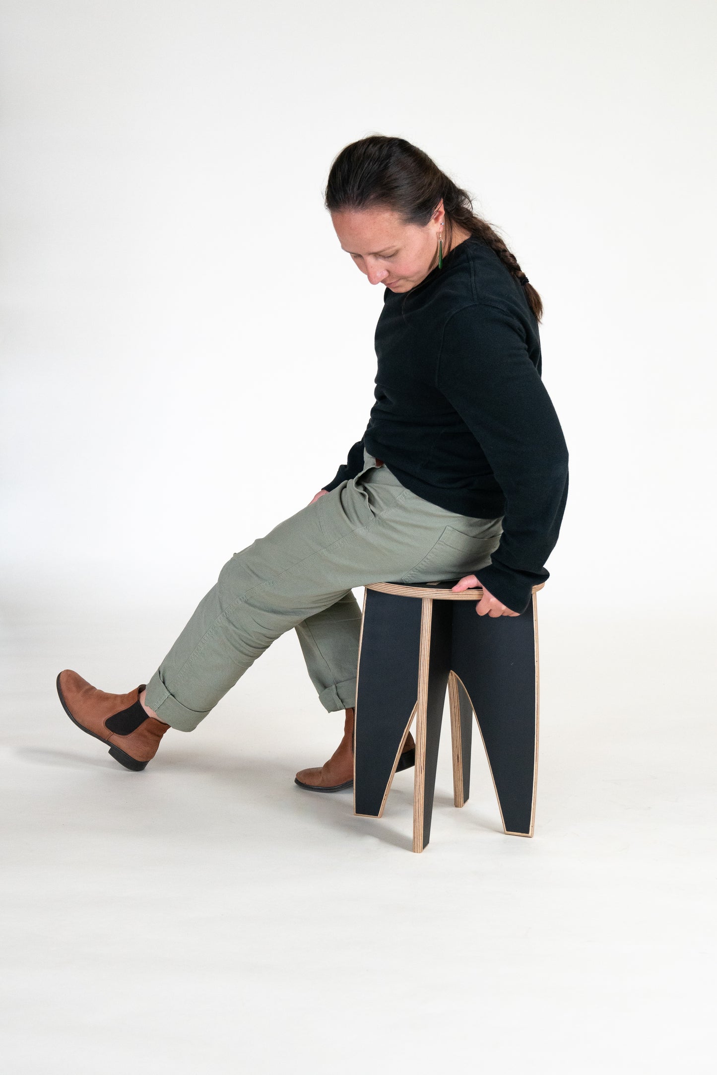 SIMPLE Stool Bundle | 18"H | Arabian Night & Stone