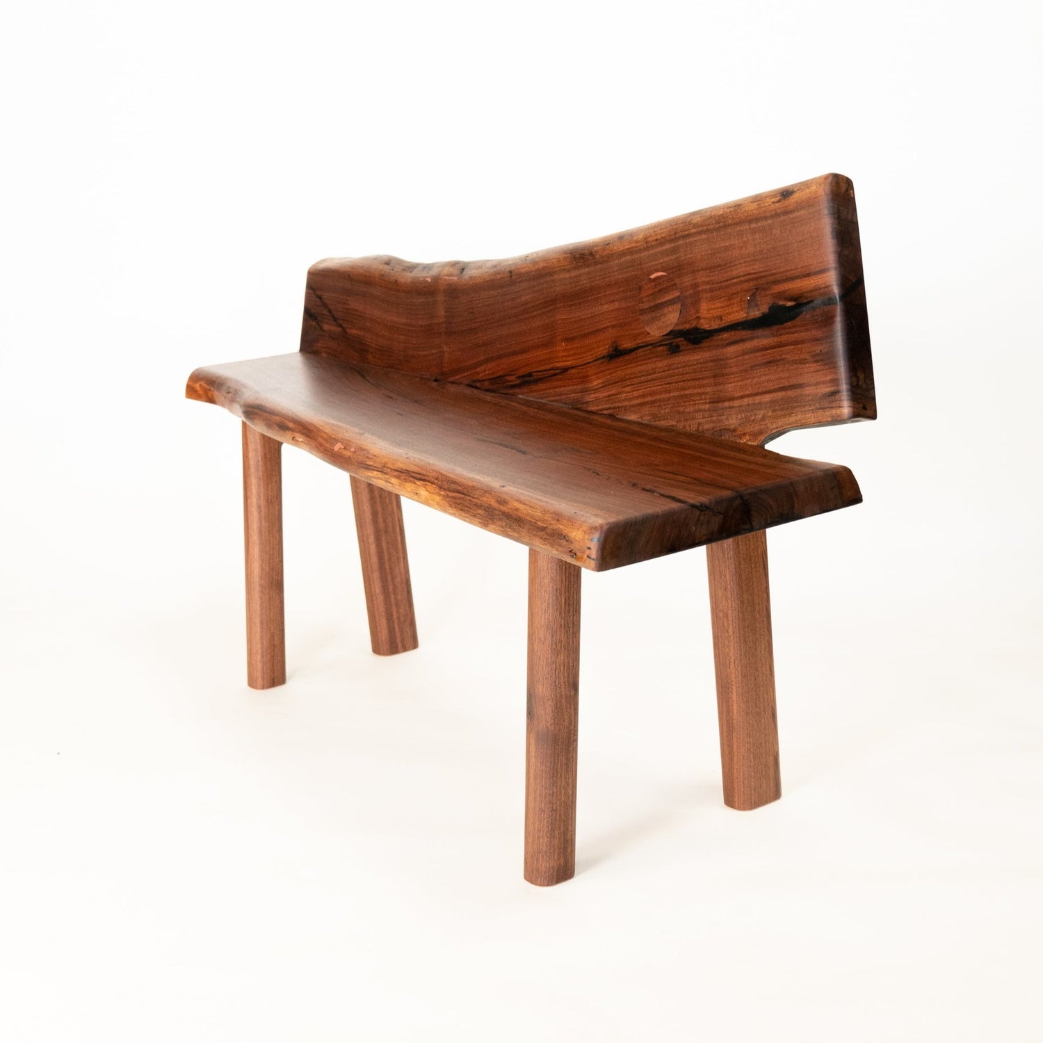 Santa Cruz Walnut Live Edge Bench