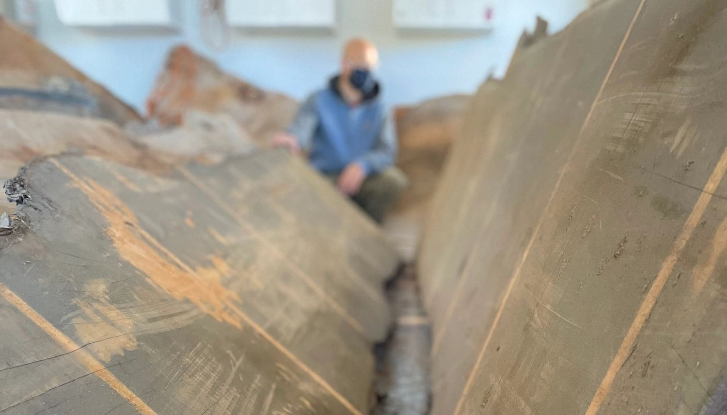 Monterey cyprus slab used in JOHI wood furniture