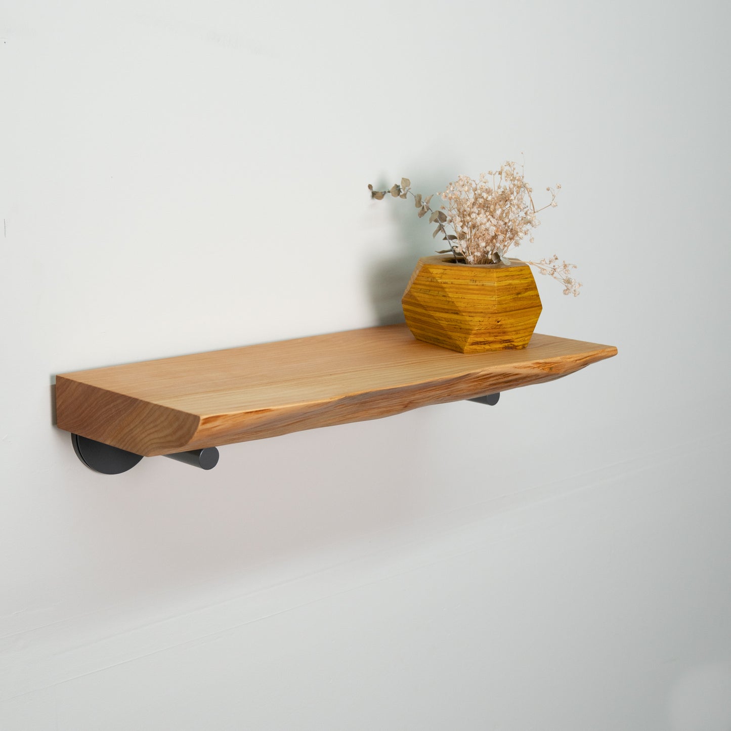 Floating Shelf – Live Edge, Monterey Cypress A1