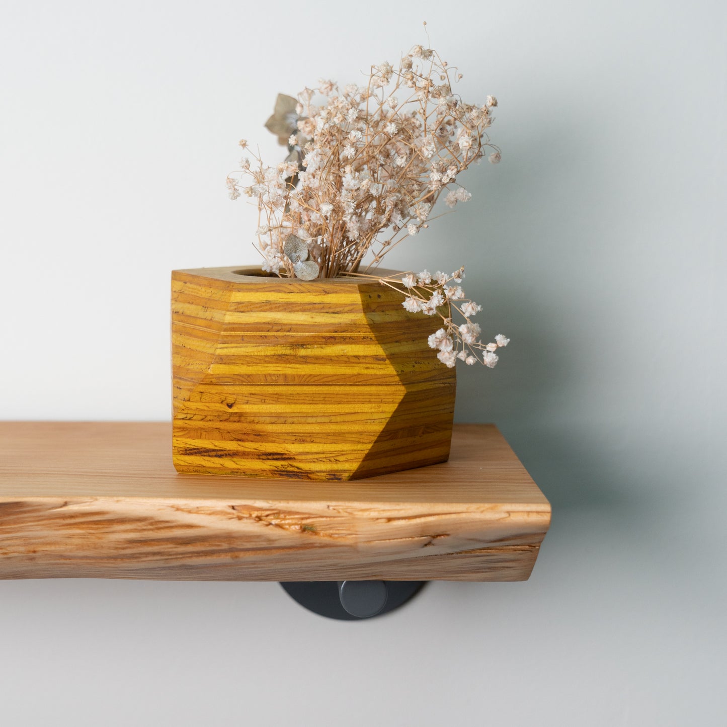 Floating Shelf – Live Edge, Monterey Cypress A1