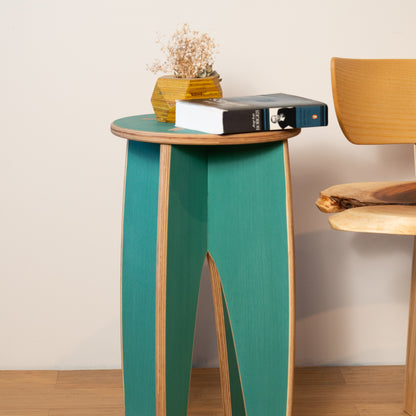Simple Stool & Plant Stand – Tropical Jade