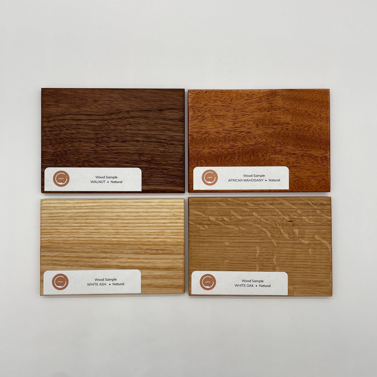 Wood and finish samples